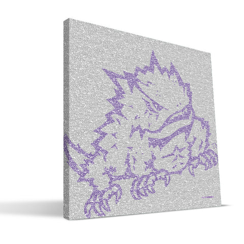 TCU Horned Frogs Typo Canvas Print