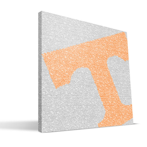 Tennessee Volunteers Typo Canvas Print