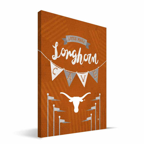 Texas Longhorns Little Man Canvas Print