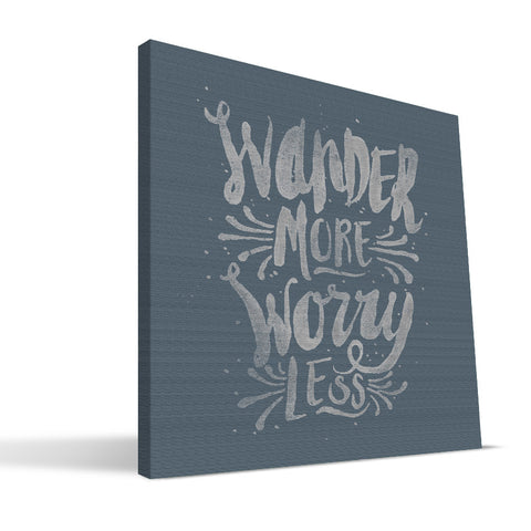 Wander More Worry Less Canvas Print