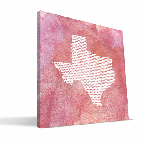 Texas State Hearts Canvas Print