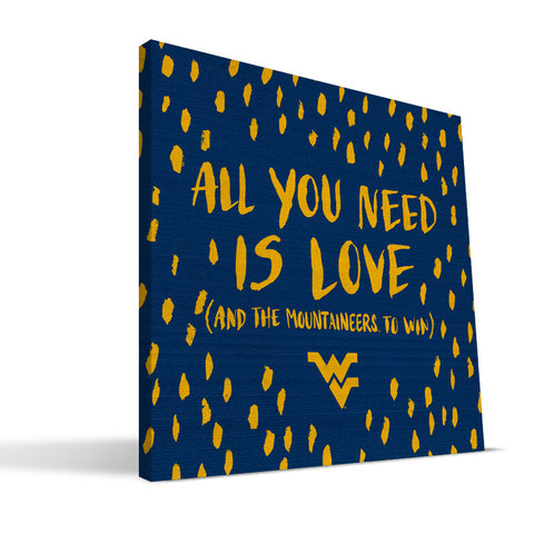 West Virginia Mountaineers All You Need Canvas Print