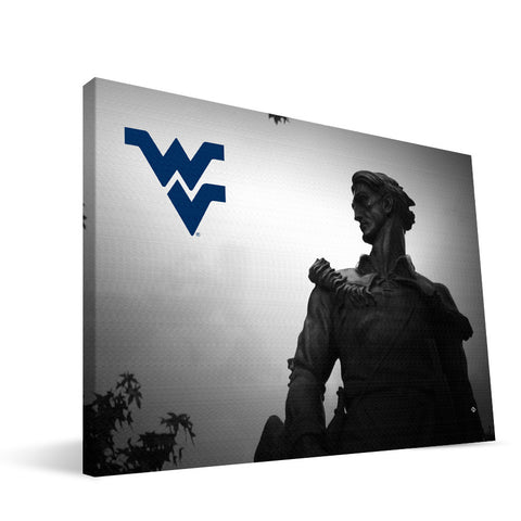 West Virginia Mountaineers Mountaineer Statue Canvas Print